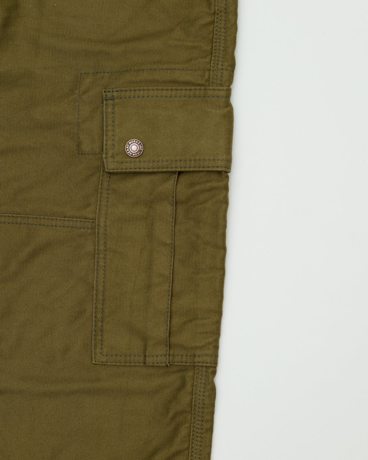 IHDR-502-OLV - 11oz Cotton Whipcord Cargo Pants - Olive | James Dant