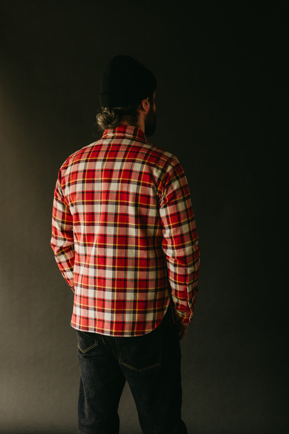 IHSH-334-RED - Ultra Heavy Flannel Classic Check Work Shirt - Red