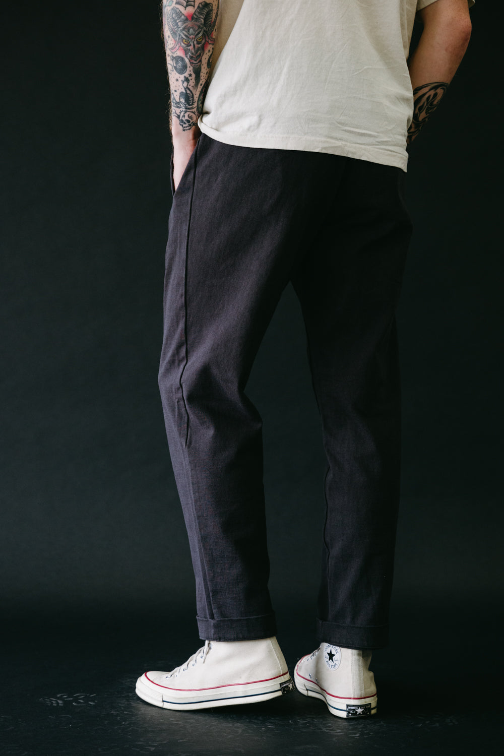 Dotsume Peg-Top Pants - 77 Sumikuro | James Dant