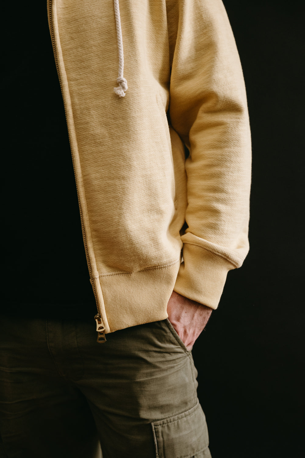 GG Sweat Zipper Parka - 213 Butter | James Dant