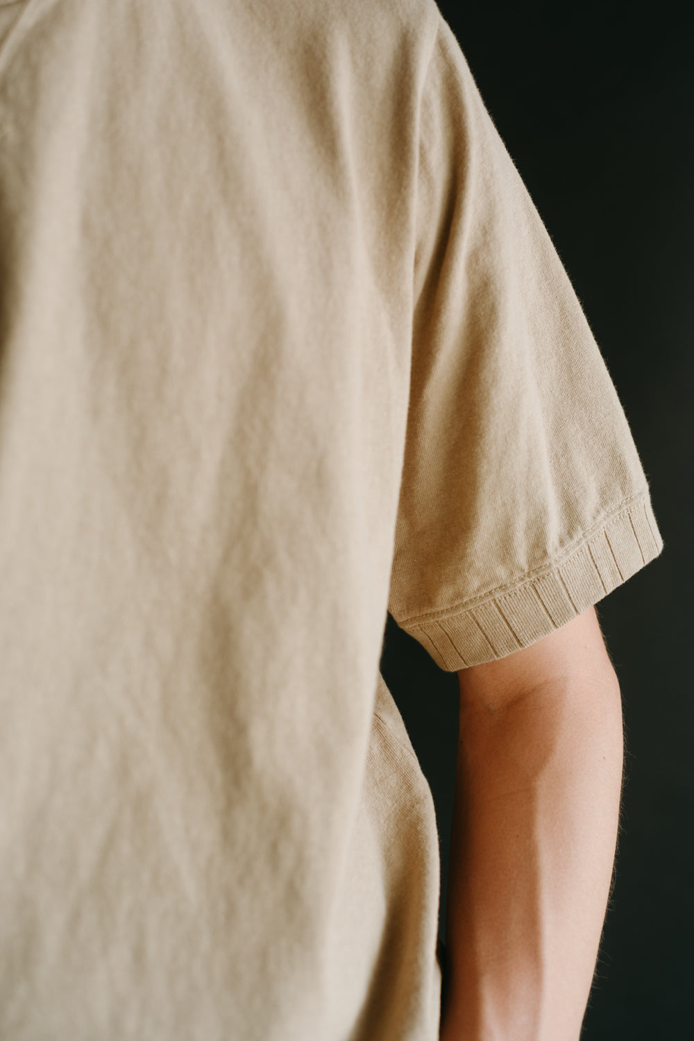 Rib T-Shirt - 34 Beige | James Dant