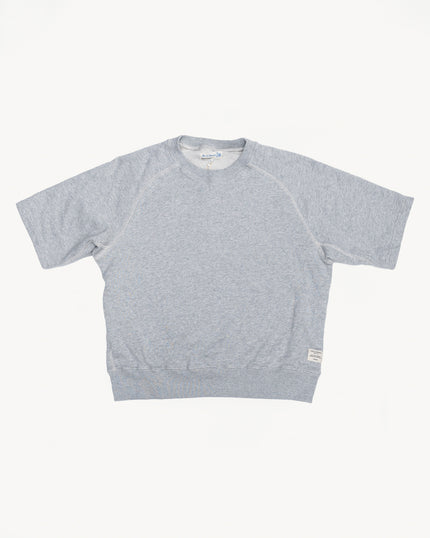 RGSW02.80 - 11.3oz Short Sleeve Sweatshirt Relaxed Fit - Grey Marl