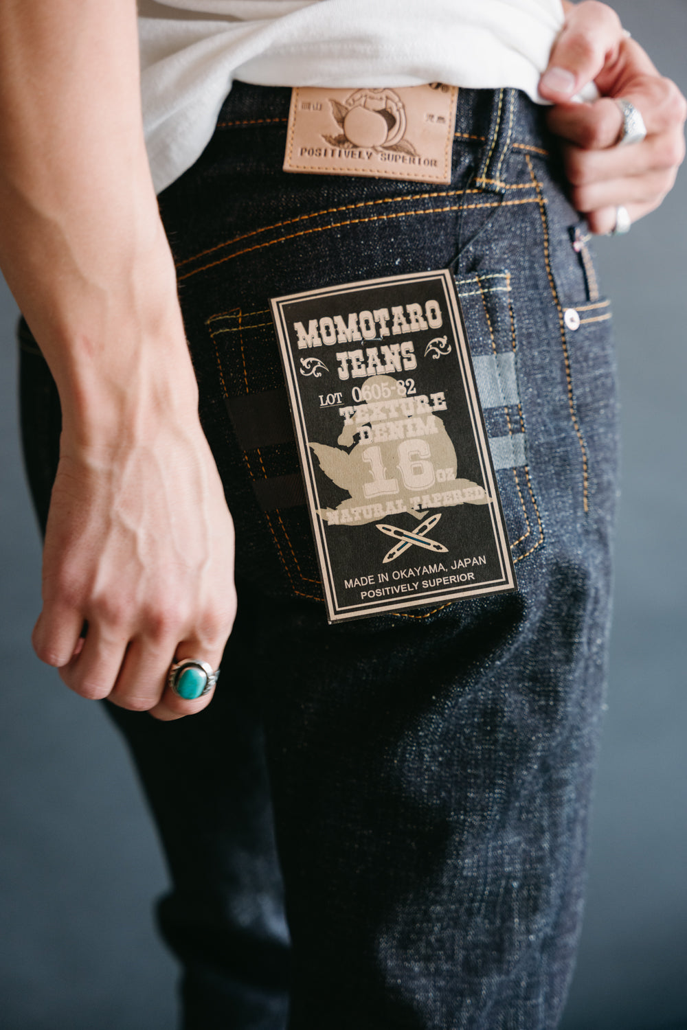 Momotaro 0605-12SP Going To Battle 12oz Natural Tapered Jeans – Redcast  Heritage Co.