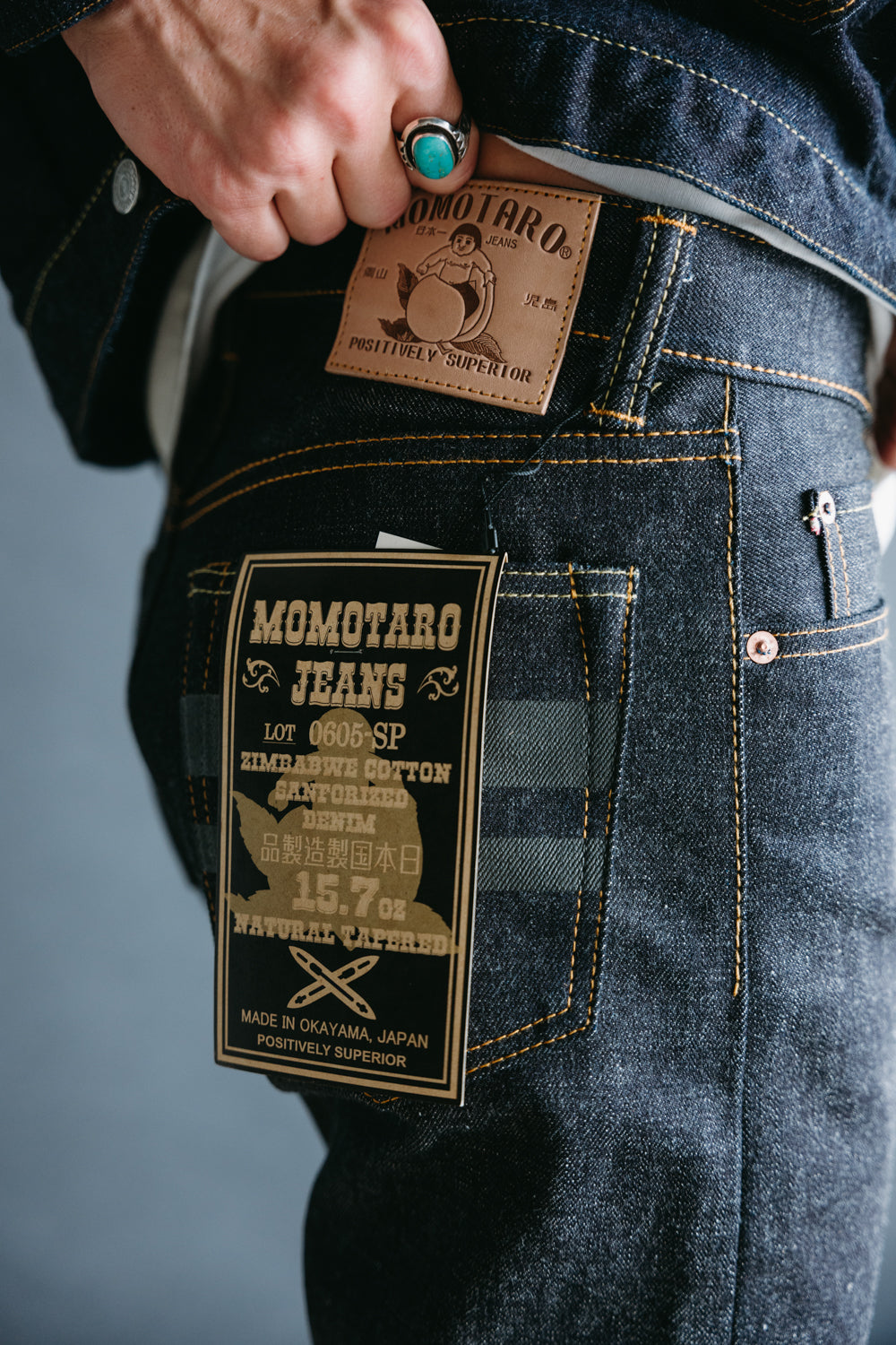 Momotaro 0605-12SP Going To Battle 12oz Natural Tapered Jeans – Redcast  Heritage Co.