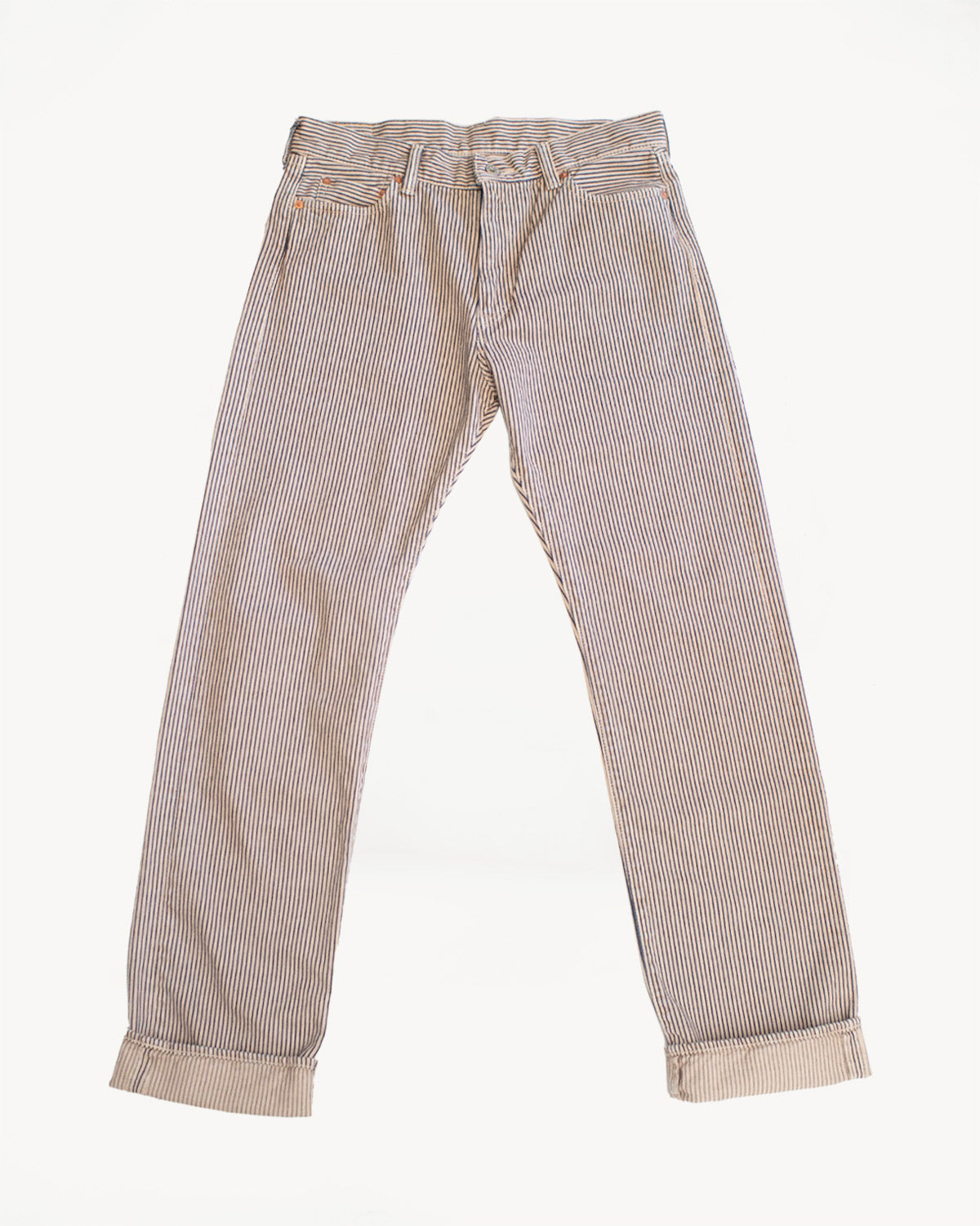 MPT1020M31 - 12.7oz - Hinoki Dyed Hickory Pants - Indigo, Beige