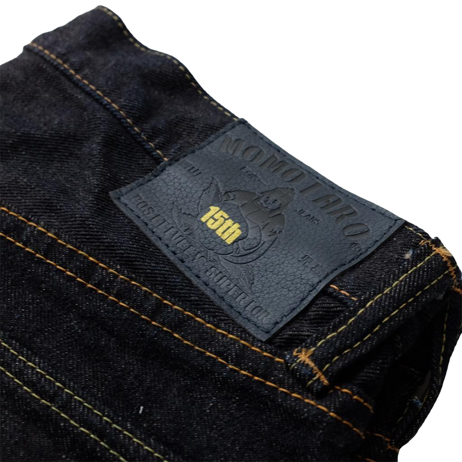 15THL06 - 15.7oz Anniversary Selvedge Jeans Left Hand Twill - Natural Tapered