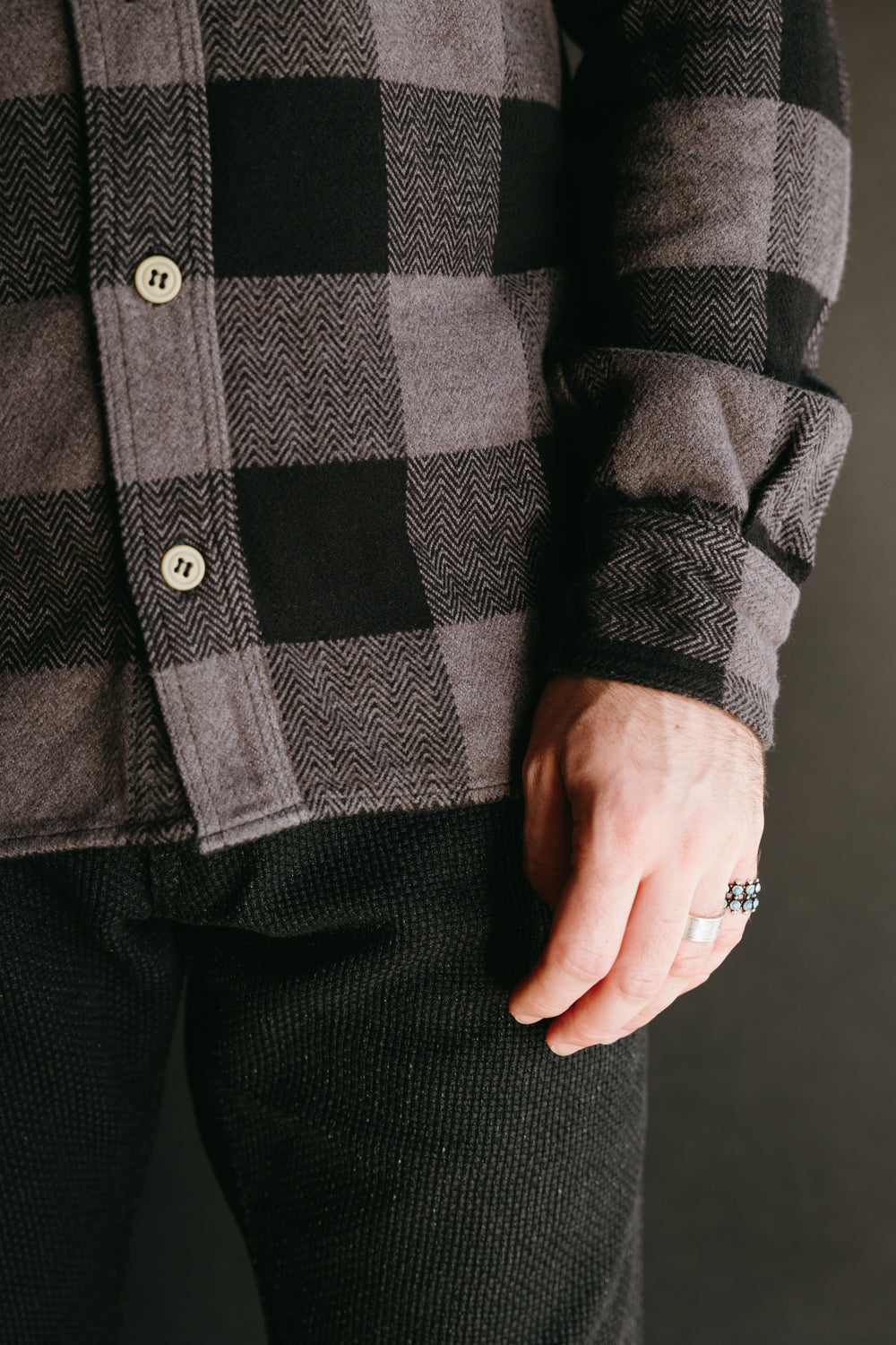 MLS1020M23 - Original Herringbone Triple-Yarn Twill Check Shirt