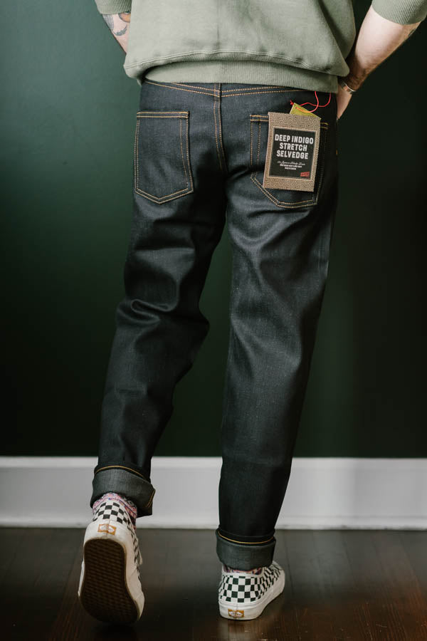 12oz - Deep Indigo Stretch Selvedge - Easy Guy | James Dant