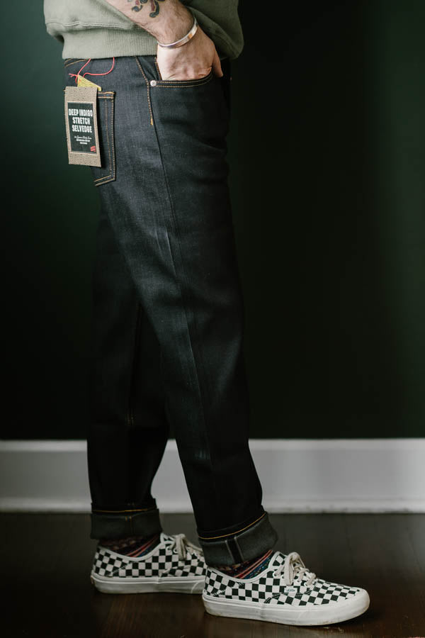 12oz - Deep Indigo Stretch Selvedge - Easy Guy | James Dant