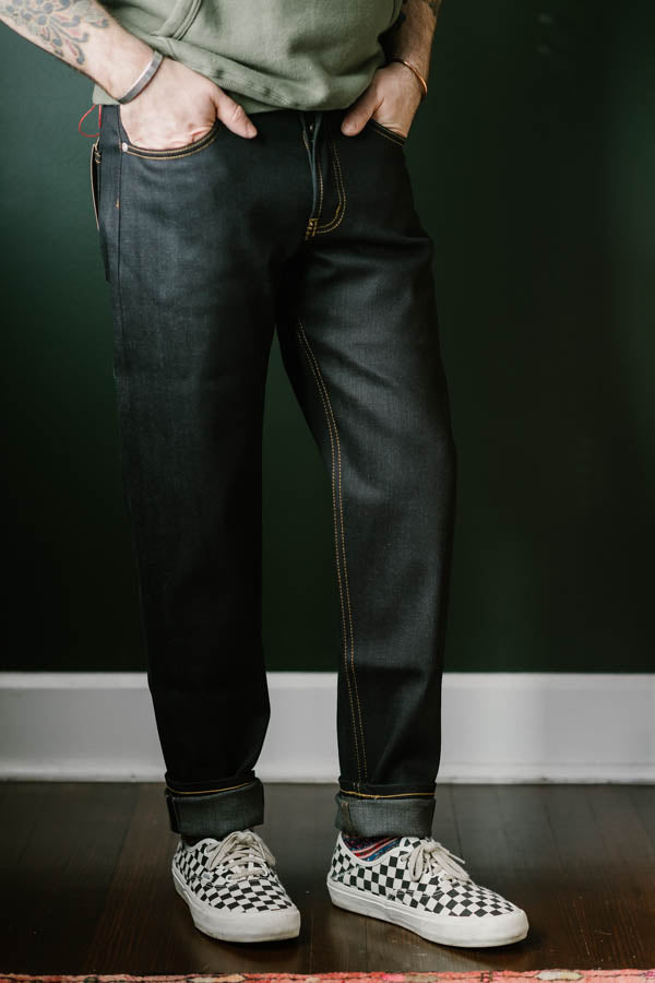 12oz - Deep Indigo Stretch Selvedge - Easy Guy | James Dant