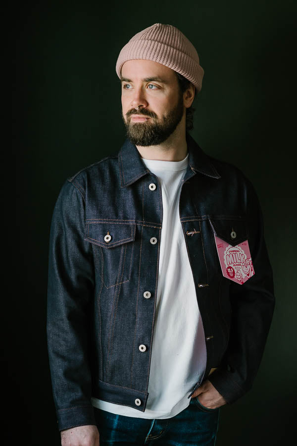N&F x James Dant - Denim Jacket - Strawberry Milk Selvedge
