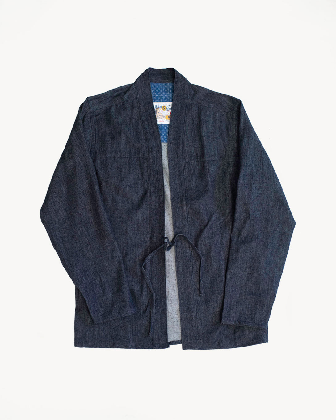 Kimono Shirt - Slub Nep Rinsed Denim | James Dant