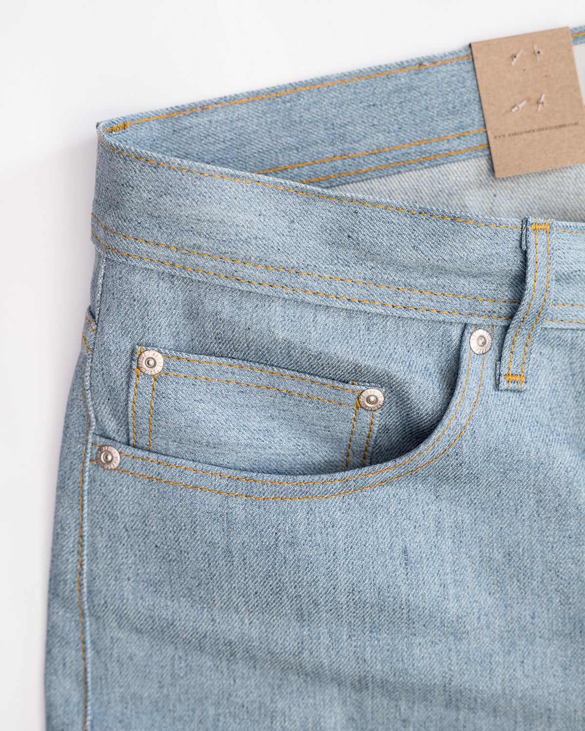 11oz - Lightweight Recycled Selvedge Stone Blue - Super Guy