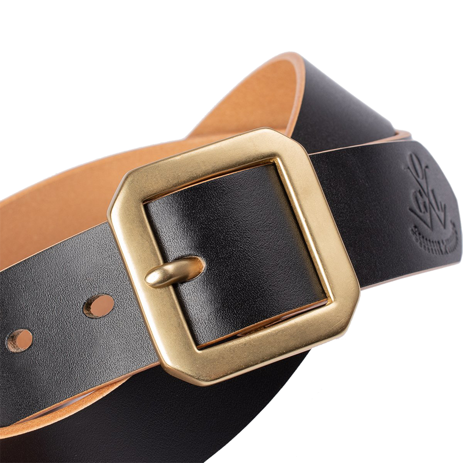 Leather Belt Rio Solid Brass 33