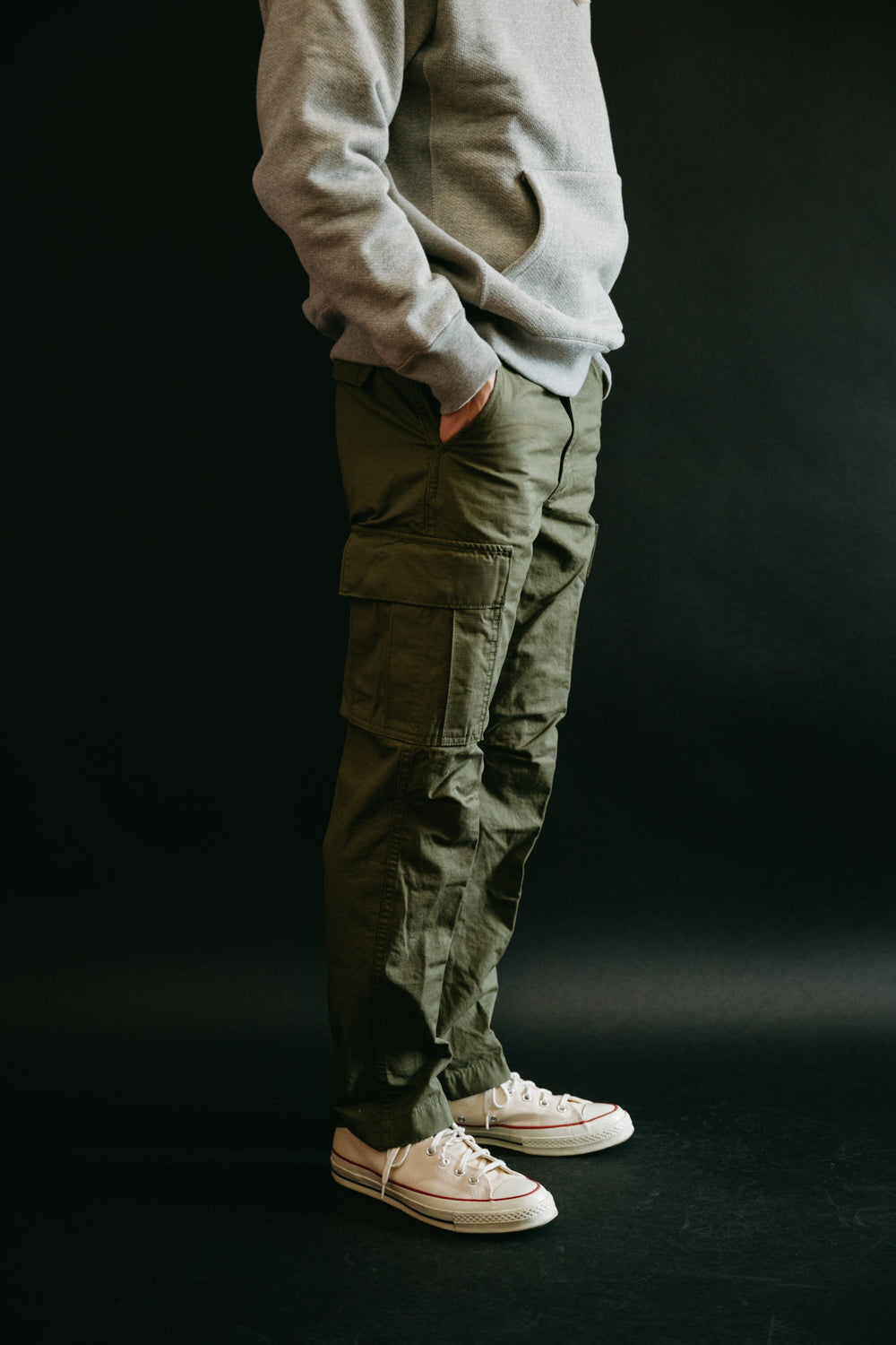 Navy Tapered Slim Fit Cargo Pants – MONDO Menswear