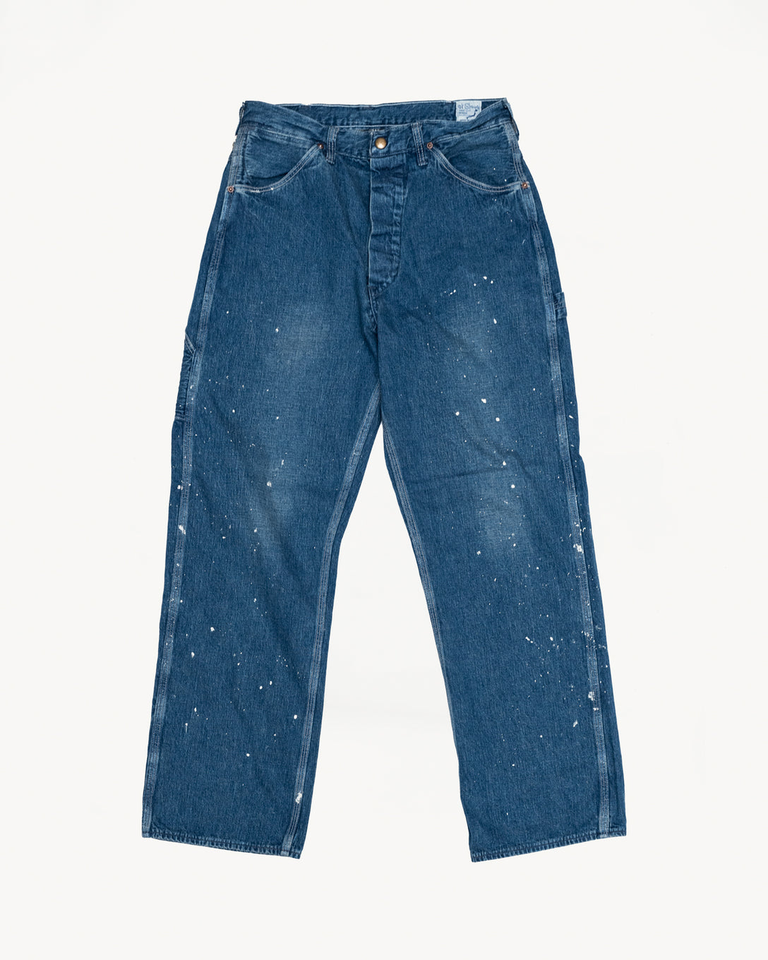 01-5120- P95 - Painters Pants 2 Year Wash w/Paint - Indigo