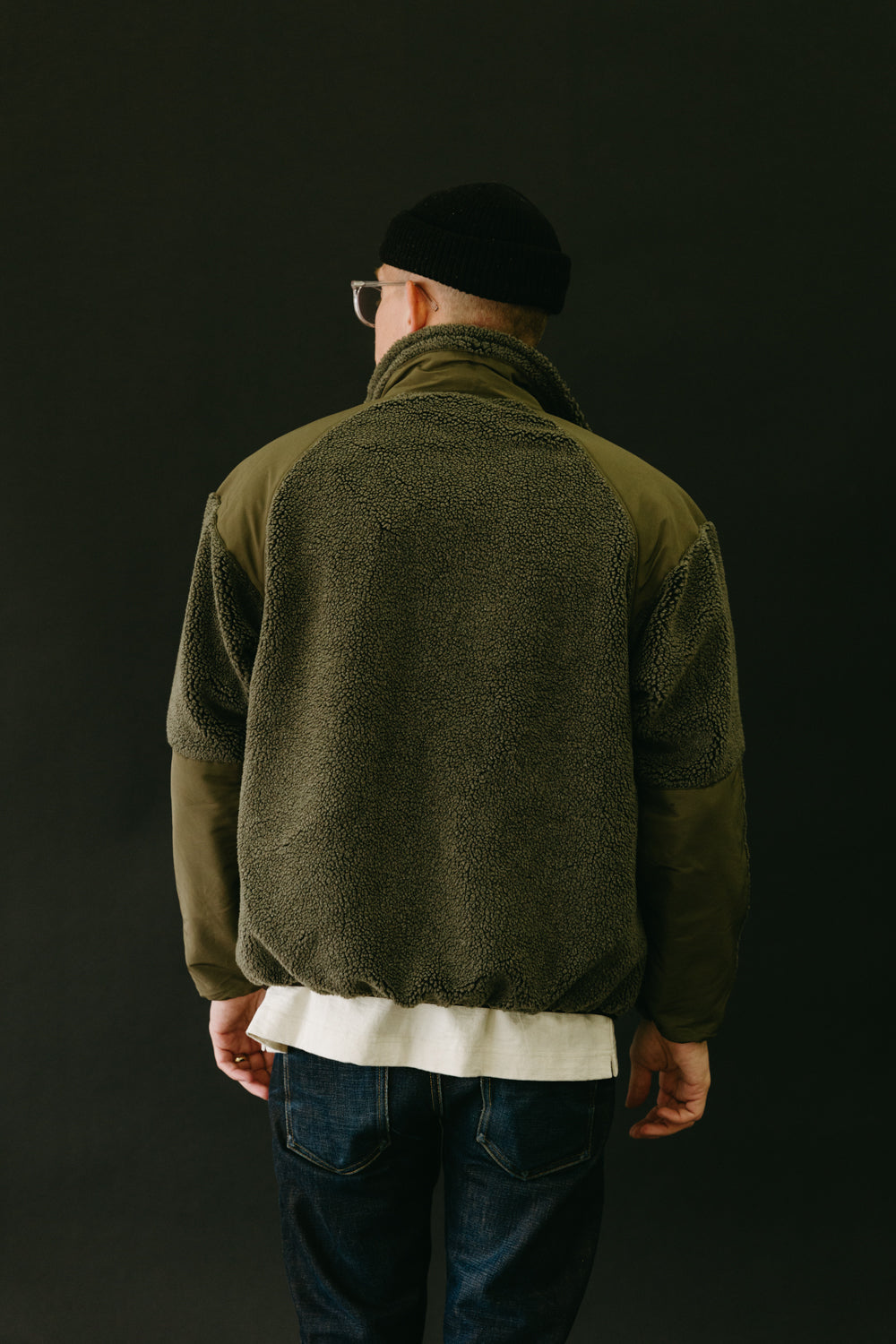 03-6018-F76 - Boa Fleece Jacket - Army Green | James Dant