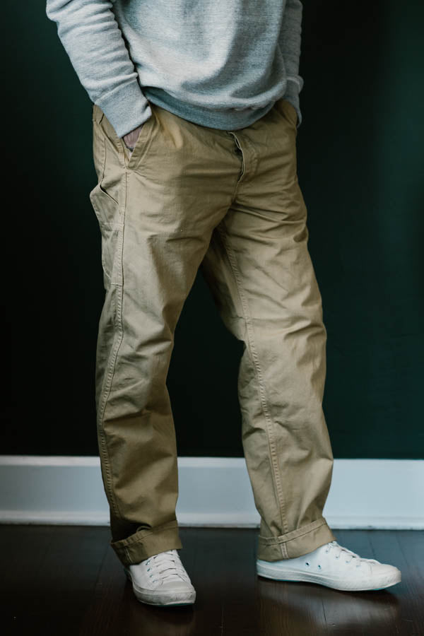 French Work Pant - Khaki | James Dant