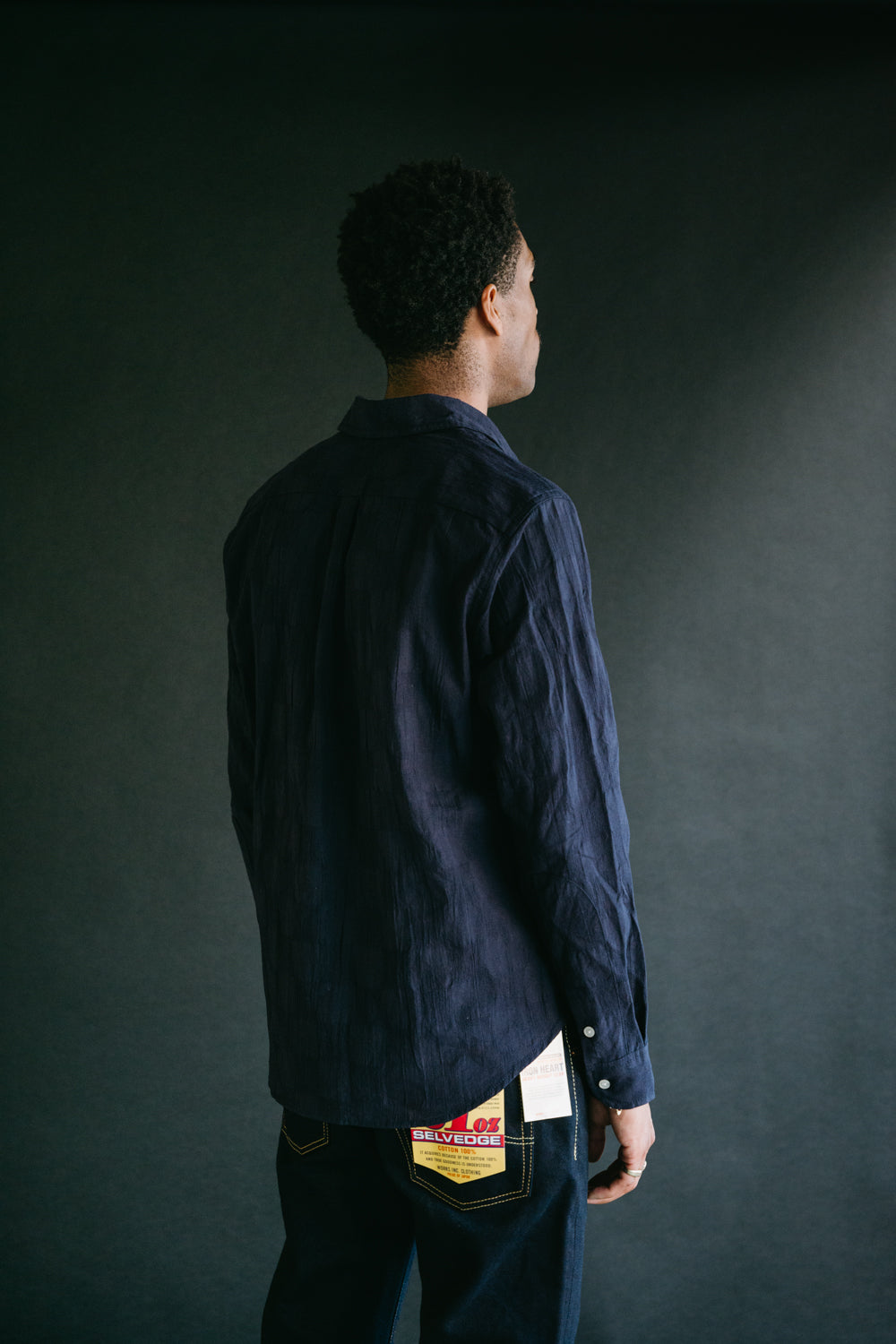 Jumper Shirt Navy Checkered James Dant