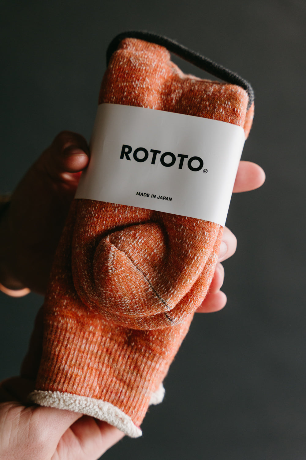 R1001 - Double Face Crew Socks Merino Wool OG - Orange