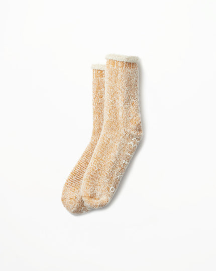 R1330 - Extra Fine Merino Premium Bulky Socks - Dark Yellow, White