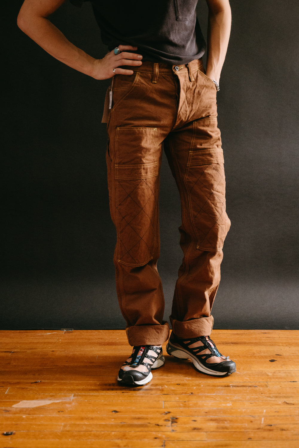 Carhartt B136DKB Double Front Work Dungaree Washed Duck Canvas
