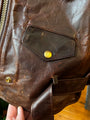 *Very Gently Used* Hand Oiled Lightweight Naked Perfecto Jacket - Brown