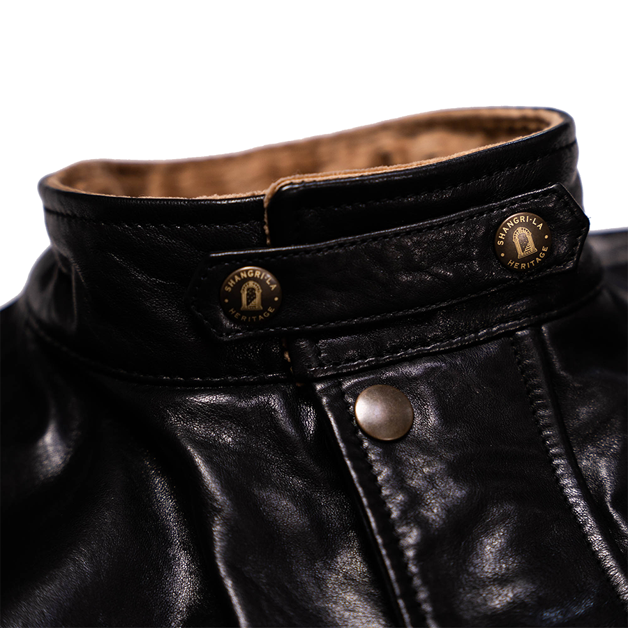 “Explorator” Leather Jacket - Black