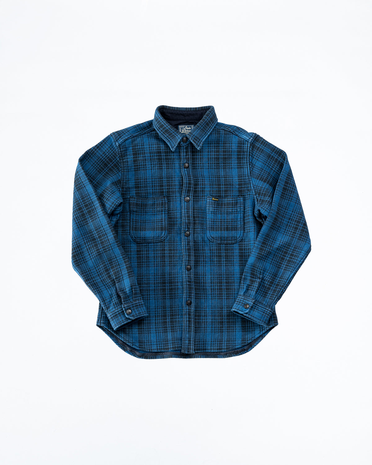 Studio D'artisan Plaid Flannel Shirt Men's Heavyweight Long Sleeve