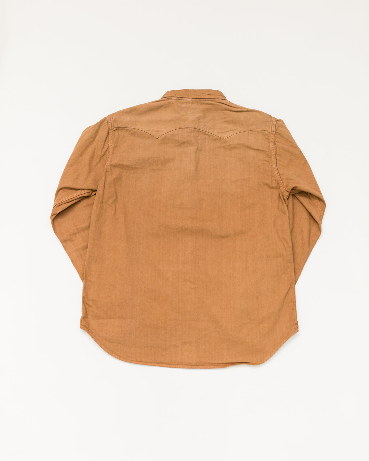 5680 - Kakishibu Dyed Western Shirt - Light Brown