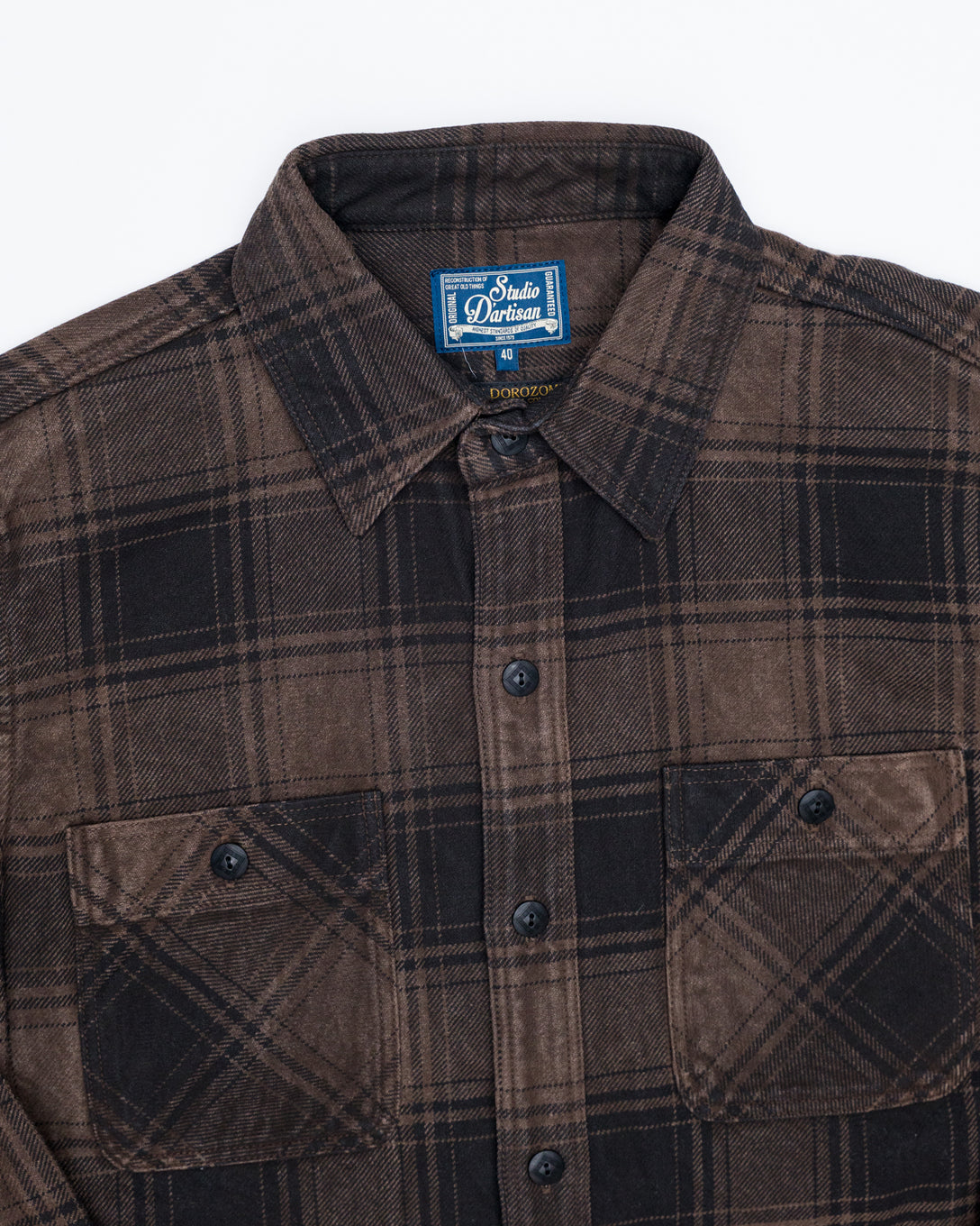 Studio D'artisan Plaid Flannel Shirt Men's Heavyweight Long Sleeve