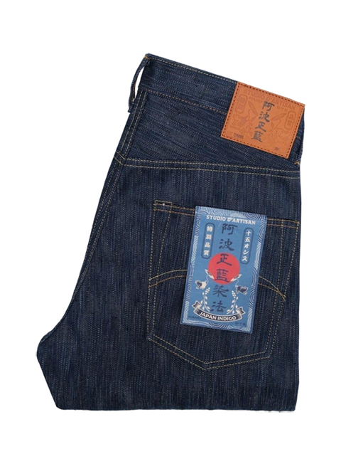 D1833AI - 15oz High Rise Tapered Tokushima Jeans - Natural Indigo OW