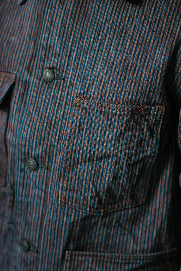 4522 - Hickory Denim Coverall - Indigo, Kakishibu OW | James Dant