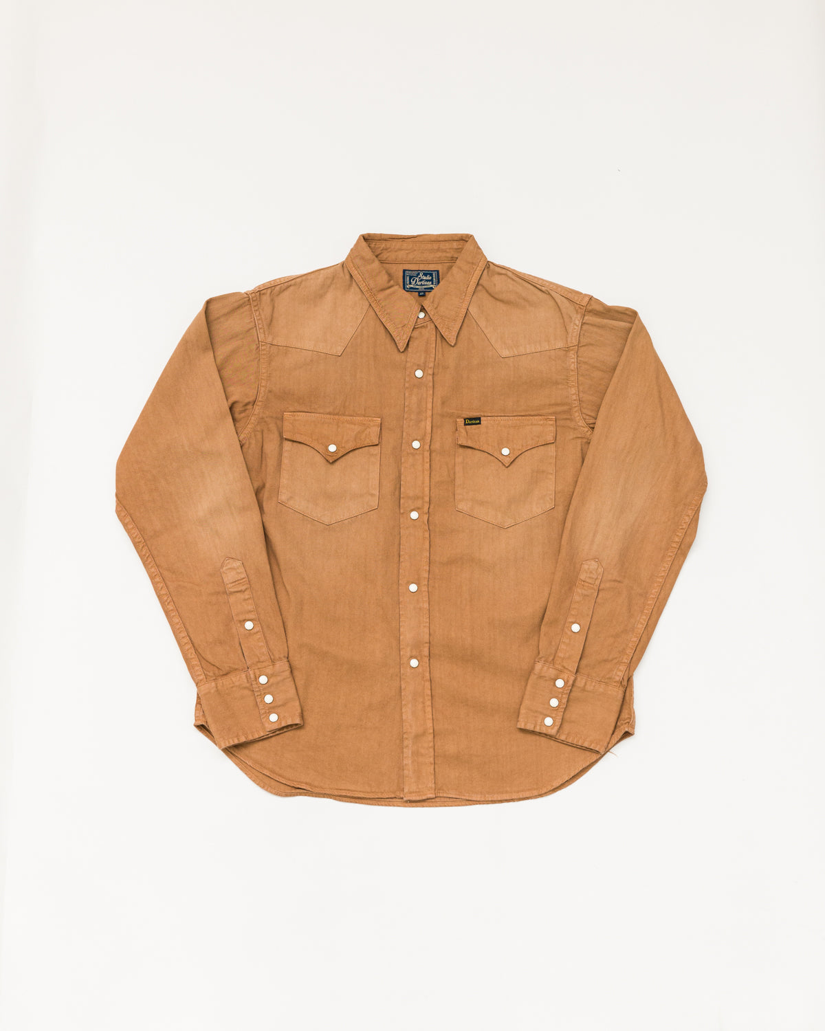 5680 - Kakishibu Dyed Western Shirt - Light Brown