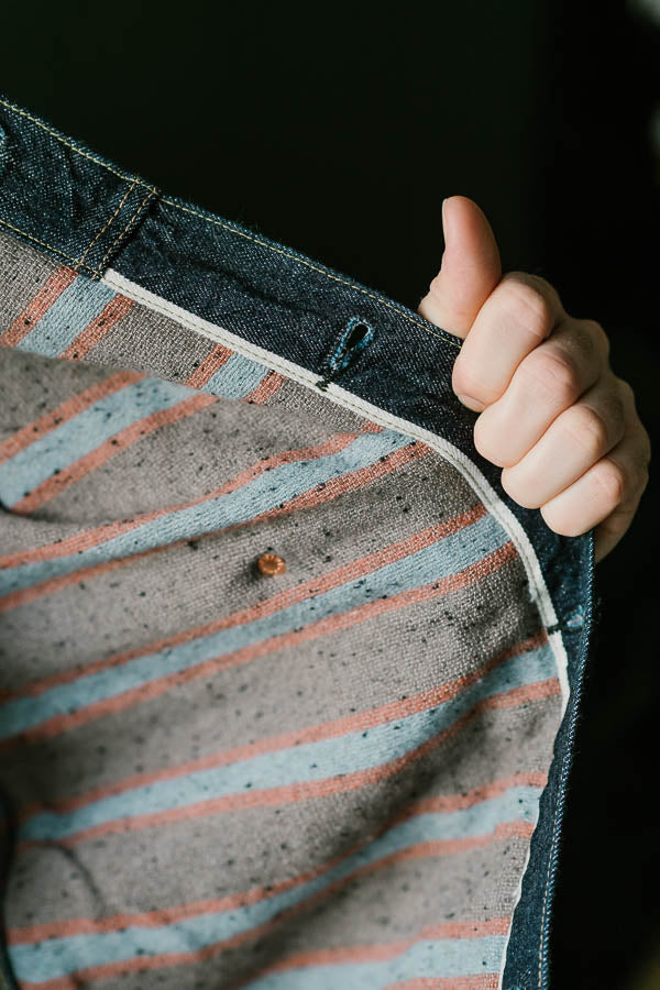 Wool Lined Type I Jacket - Rinsed Indigo