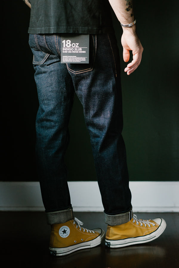 Unbranded The Brand Mens Relaxed Tapered in 14.5 oz. Indigo Selvedge 14.5  Oz. Indigo Selvedge 29 32 : : Clothing, Shoes & Accessories