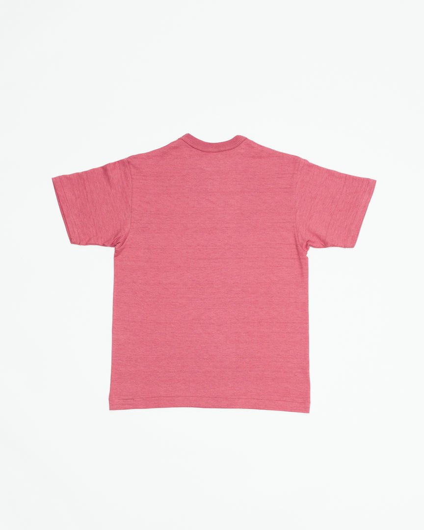 Lot 4601P - Slubby Cotton Pocket T-Shirt - Faded Red