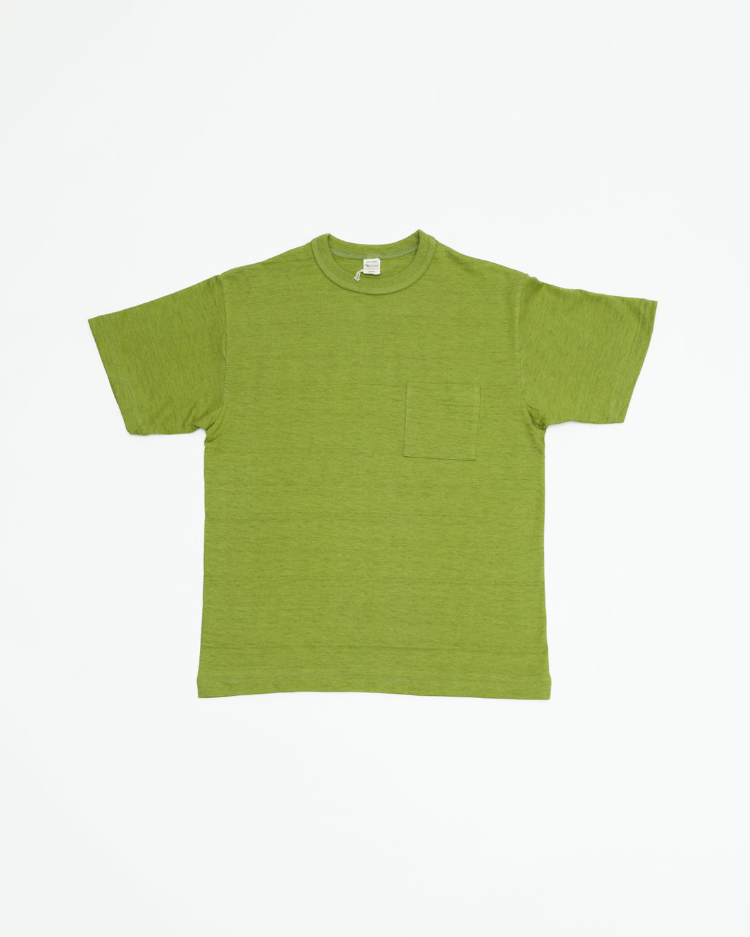 Lot 4601P - Slubby Cotton Pocket T-Shirt - Grass Green | James Dant
