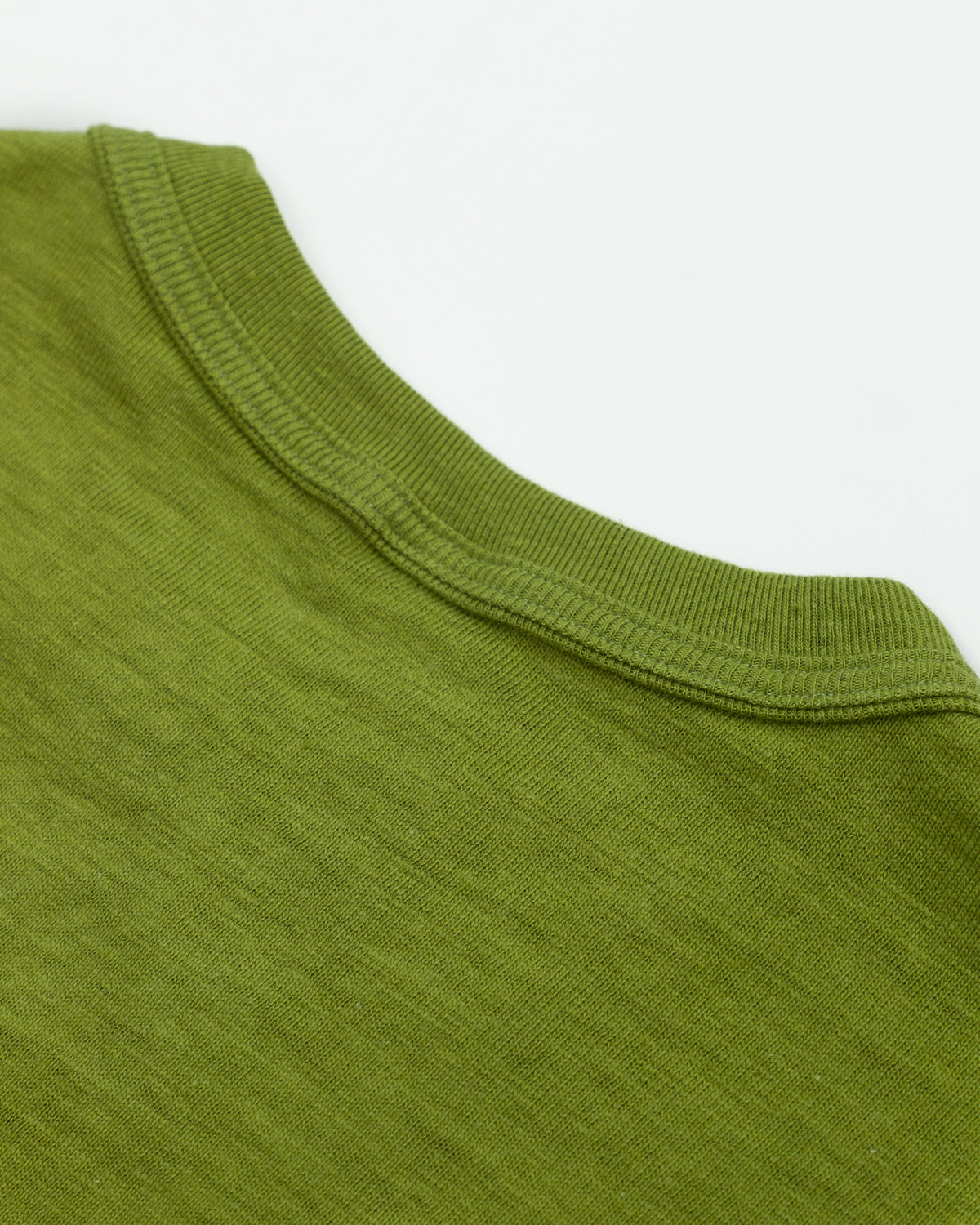 Lot 4601P - Slubby Cotton Pocket T-Shirt - Grass Green