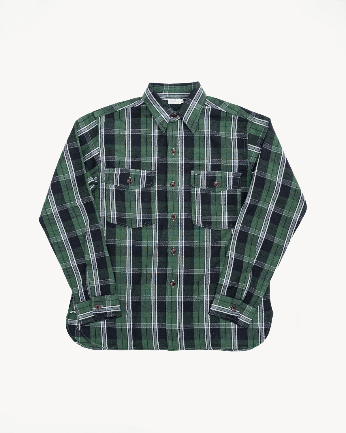 Lot 3022 - One-Wash Flannel W/Chinstrap Pattern 'G' - Green