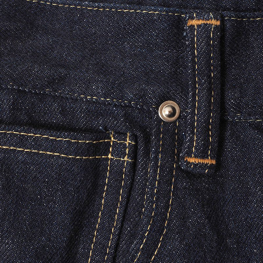 Lot 1002 - 13.7oz Cowboy Pants WWII Model - Indigo | James Dant