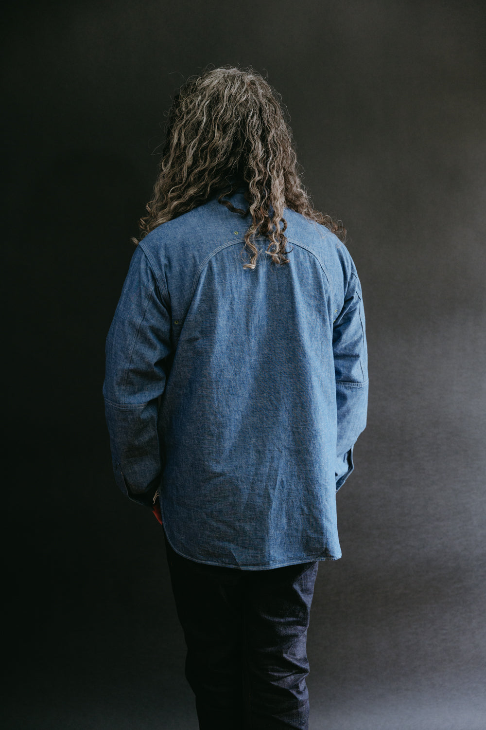 Lot 3040 - Ventilation Triple Stitch Chambray Shirt - Sax One-Wash