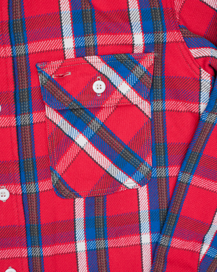 Lot 3104 - One-Wash Flannel 'B' Pattern - Red