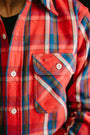 Lot 3104 - One-Wash Flannel 'B' Pattern - Red