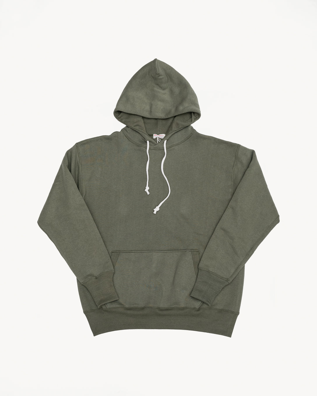 Lot 450 - Two-Needle Loopwheel Hoodie - OD Green | James Dant