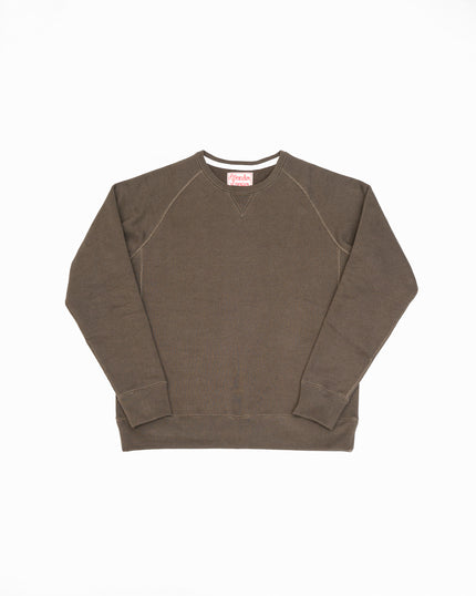 Pullover Crewneck 701gsm Double Heavyweight French Terry - Khaki Green