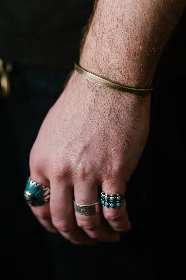 The Workshop Cuff - Work Patina - Brass